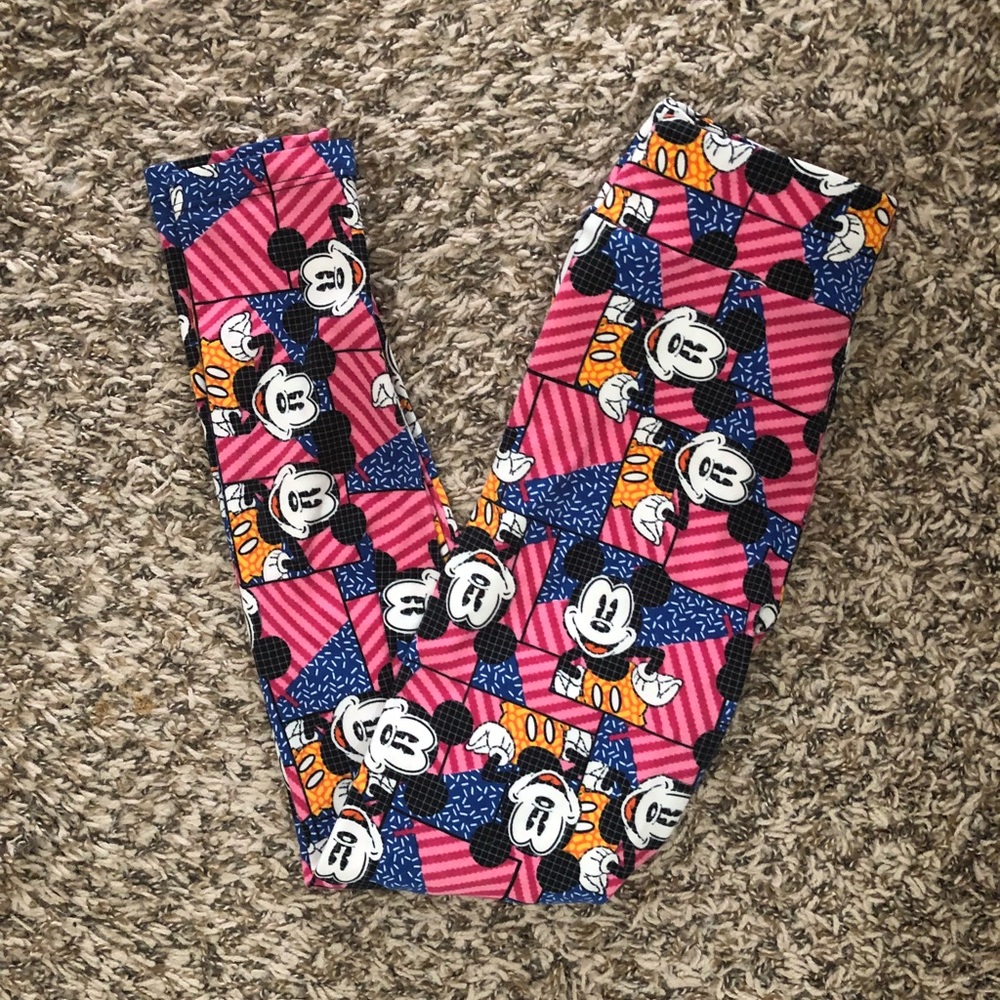 LuLaRoe tween Mickey Mouse leggings
